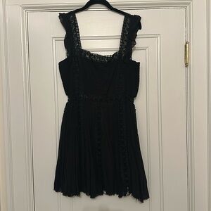 Free People Black Lace Dress